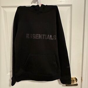 Black Essentials Hoodie